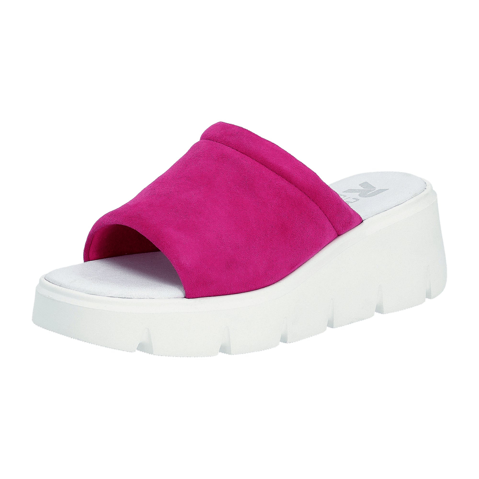 Rieker W155131 Women's Pink Leather Wedge Heel Shoes
