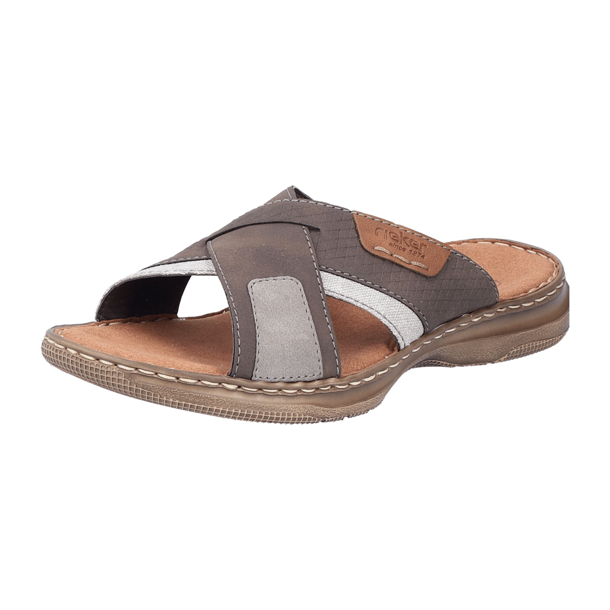 Rieker Men's Brown Casual Shoes Synthetic Leather Comfortable Flat Sole