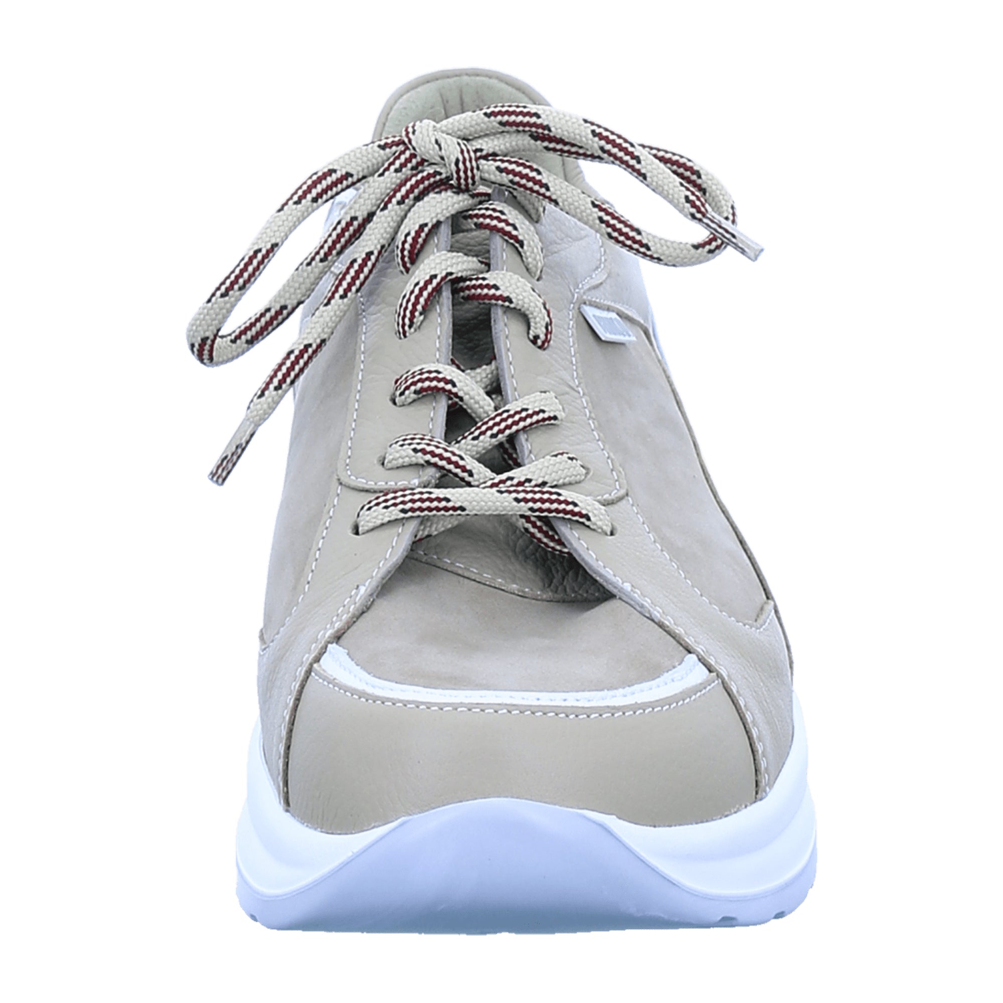 Finn Comfort Kya Women's Comfort Lace-Up Shoes in Beige - Denver Leather with Removable Insole, 15mm Heel Height