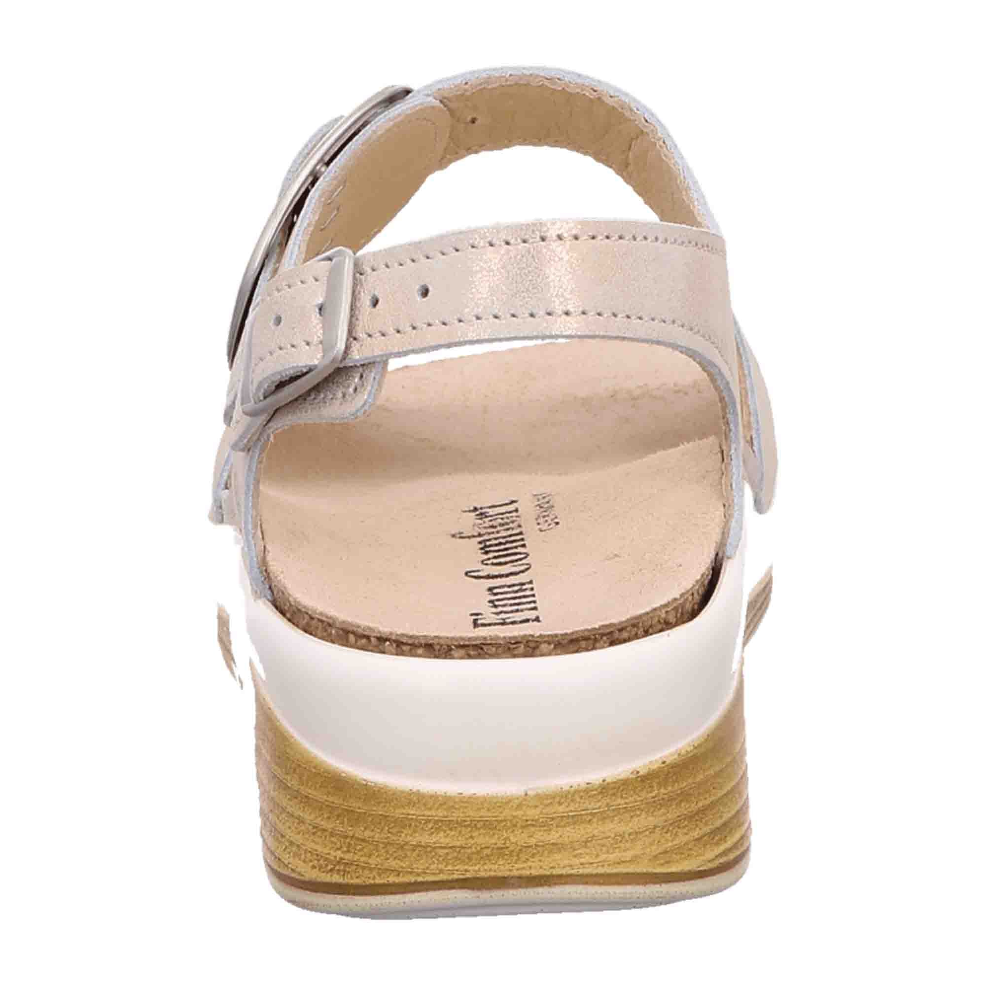 Finn Comfort Surinam Champagne Women's Sandals - Multi-Color, Beige Leather, Comfortable Fit with Removable Insole