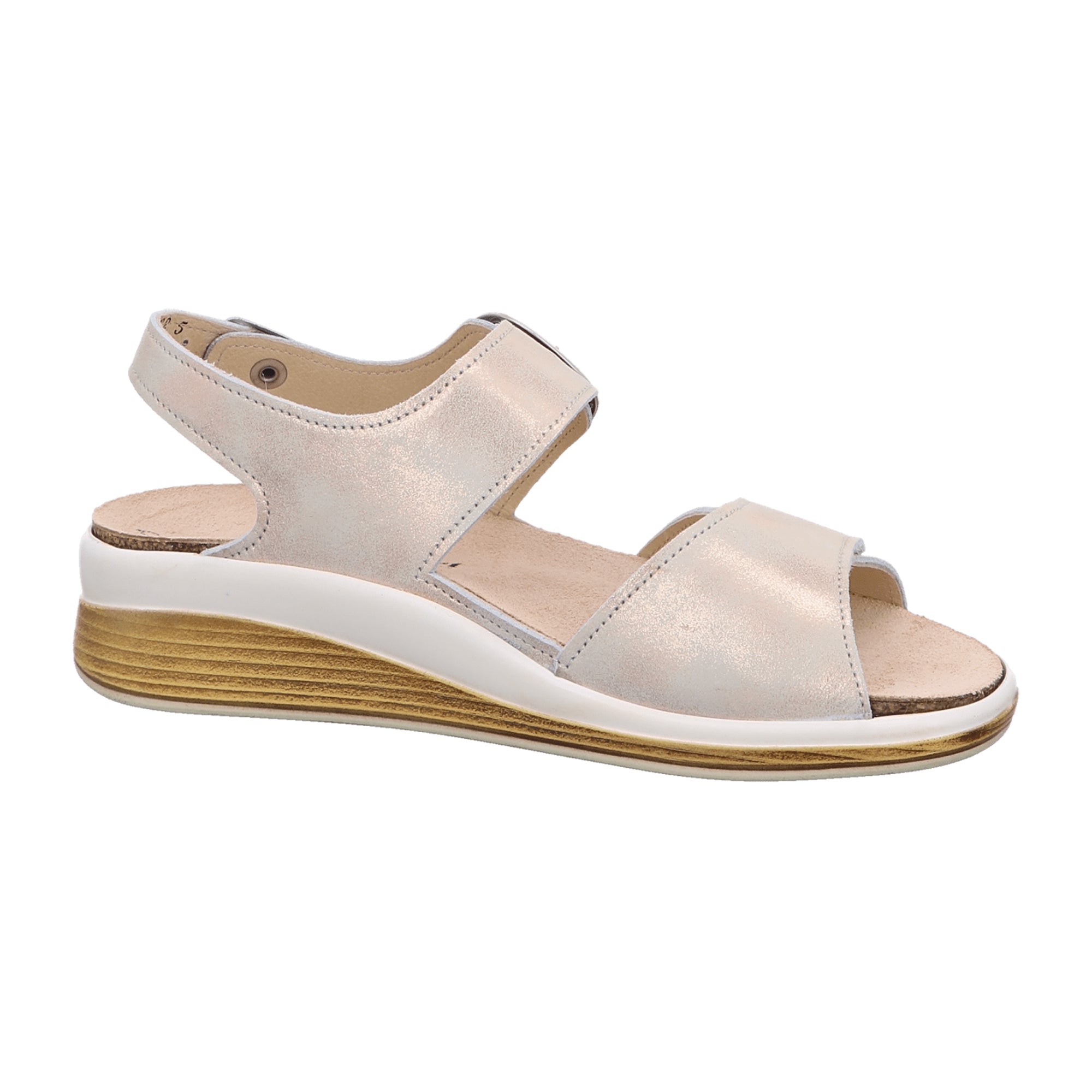 Finn Comfort Surinam Champagne Women's Sandals - Multi-Color, Beige Leather, Comfortable Fit with Removable Insole