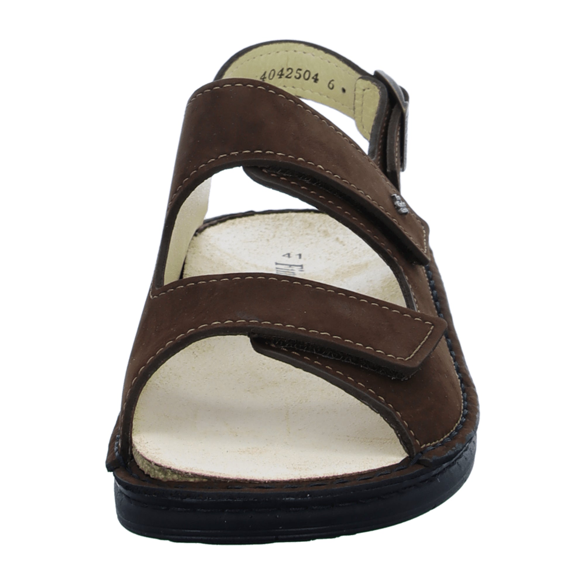 Finn Comfort Benin Men's Sandals - Oilbuk Leather in Coffee Brown with Adjustable Straps and Orthopedic Footbed