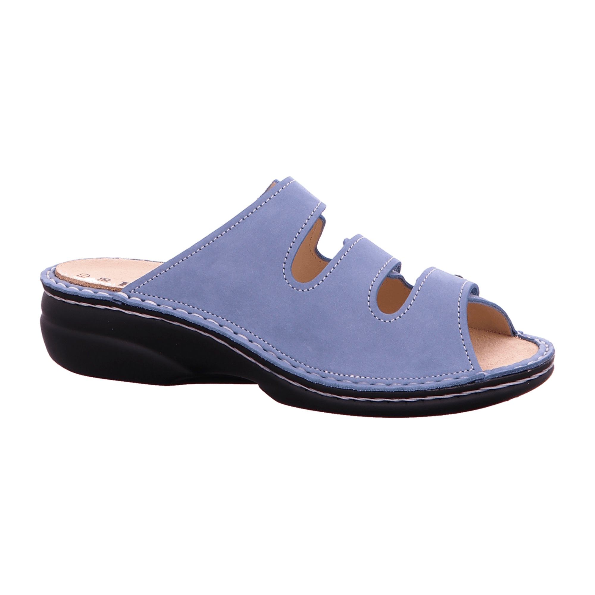 Finn Comfort Women's Comfortable Slides, Stylish Blue - Durable Slip-on Footwear
