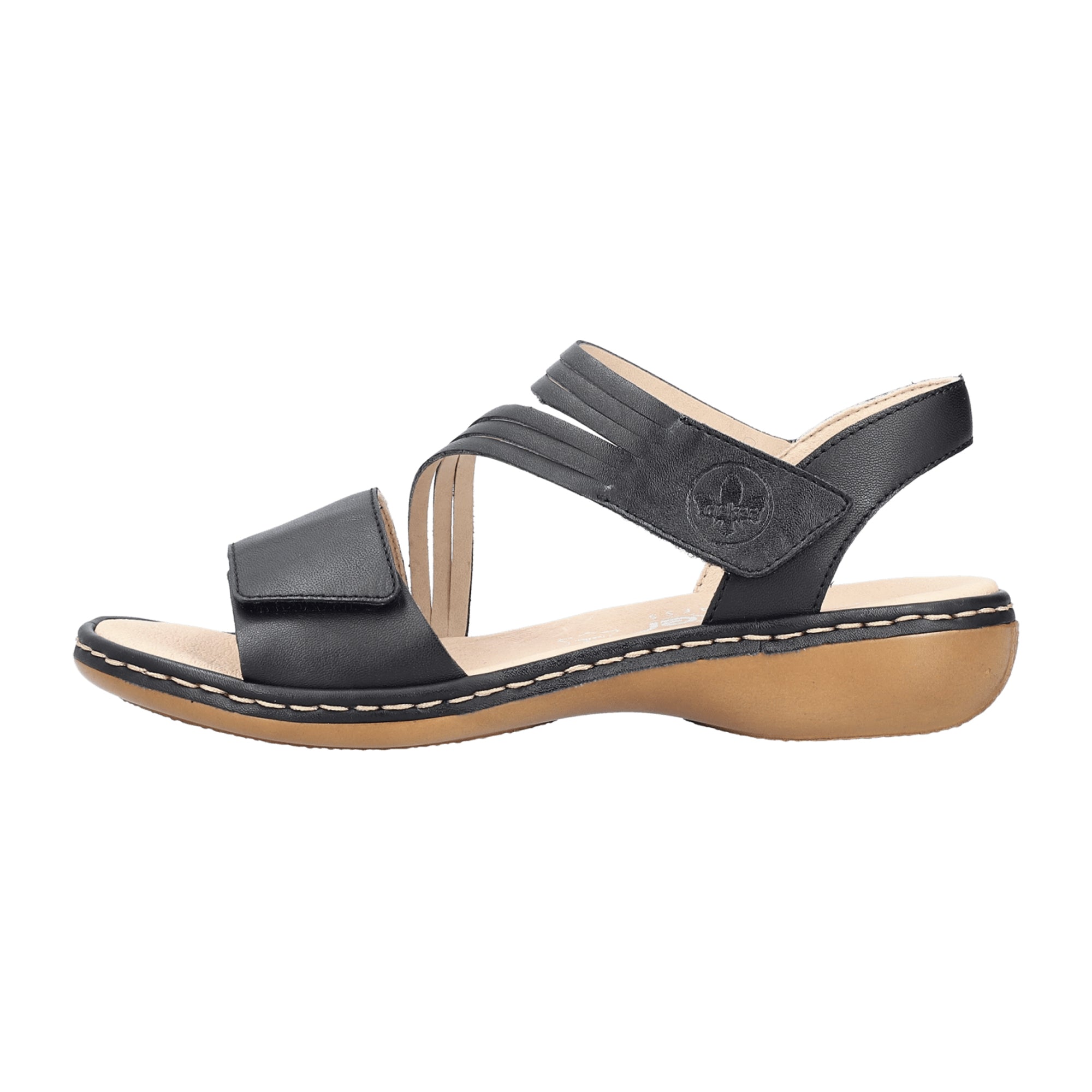 Rieker Comfortable Black Sandals for Women - Bartel-Shop