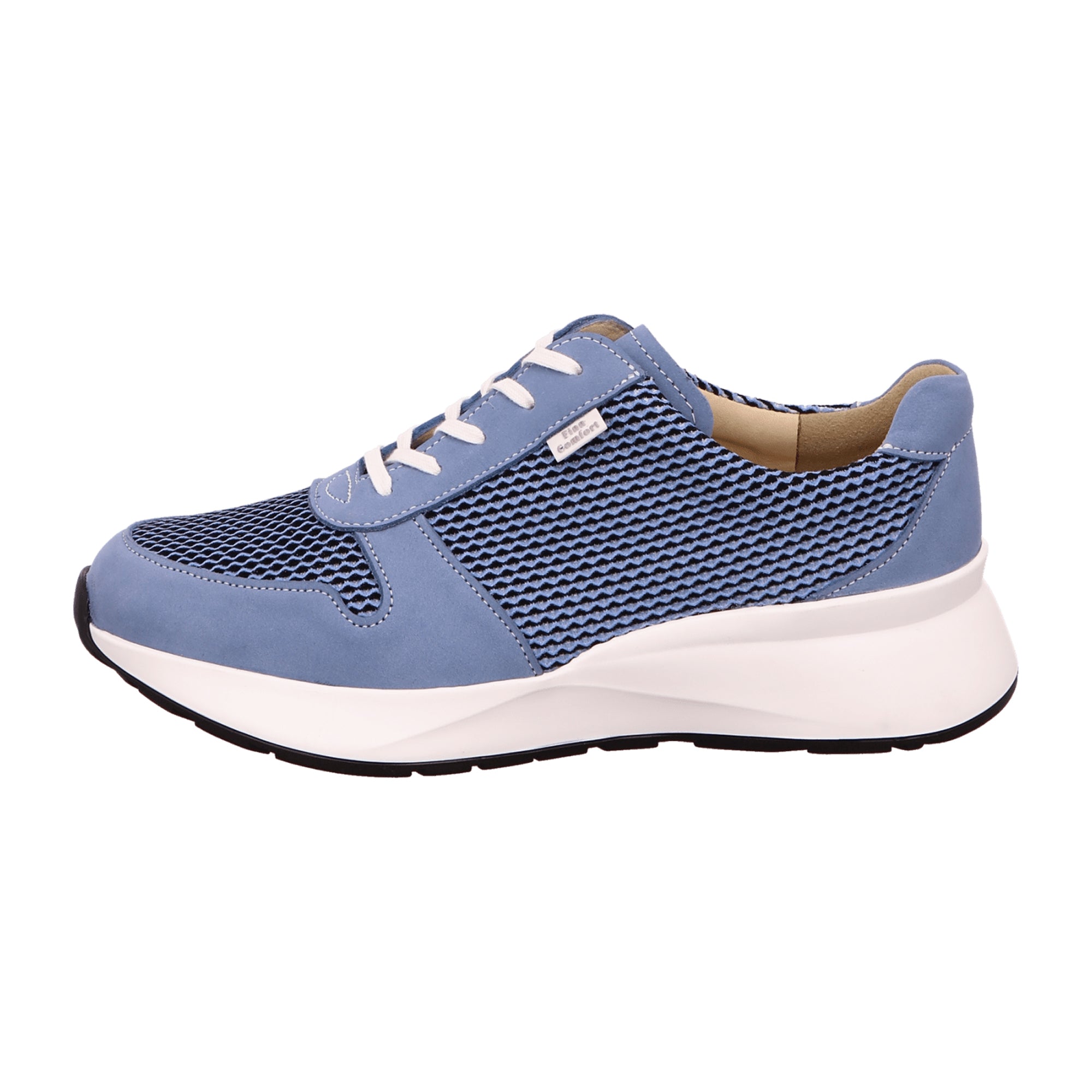 Finn Comfort Leganes Women's Comfort Lace-Up Shoes in Blue/Sky - Flexible & Supportive Footbed