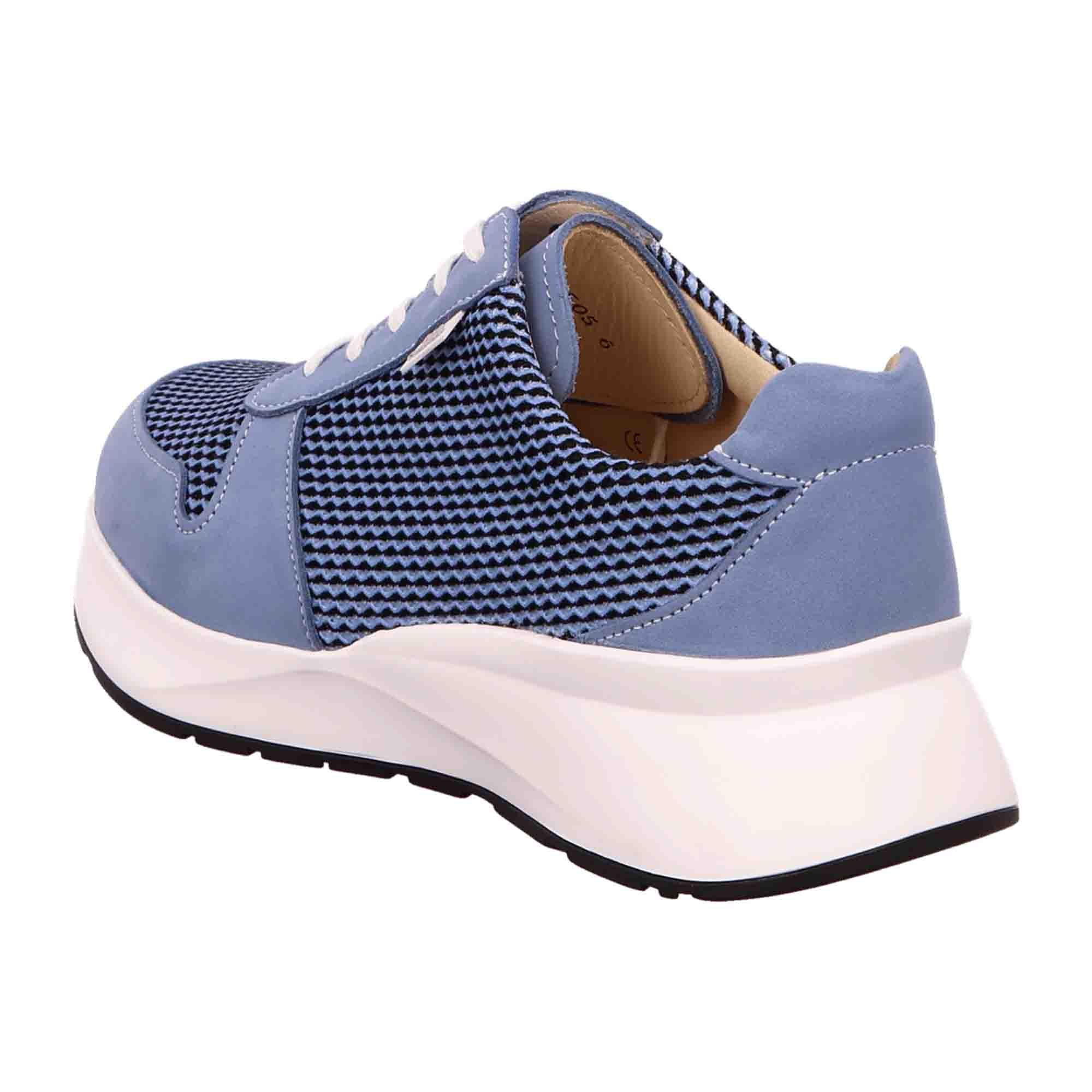 Finn Comfort Leganes Women's Comfort Lace-Up Shoes in Blue/Sky - Flexible & Supportive Footbed