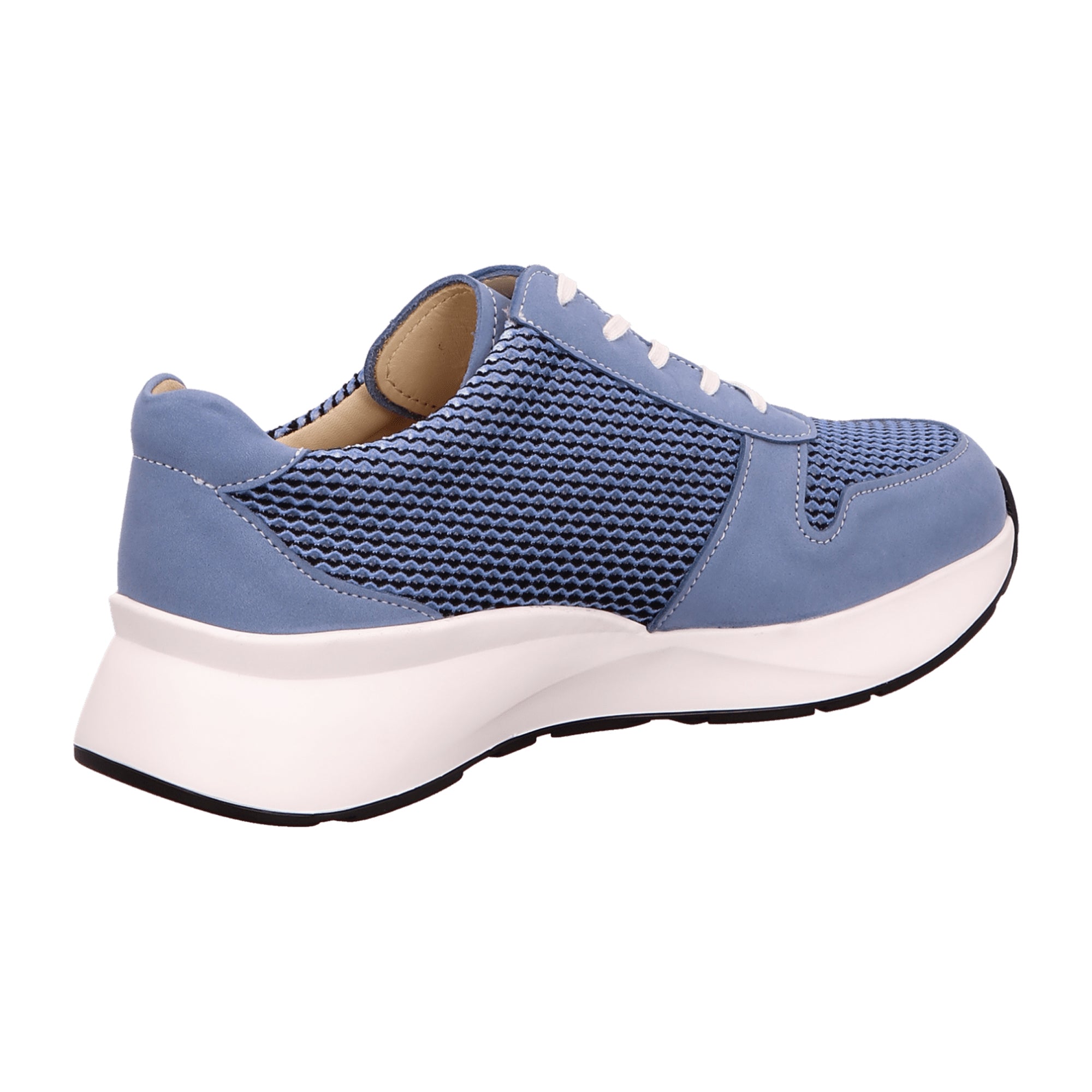 Finn Comfort Leganes Women's Comfort Lace-Up Shoes in Blue/Sky - Flexible & Supportive Footbed