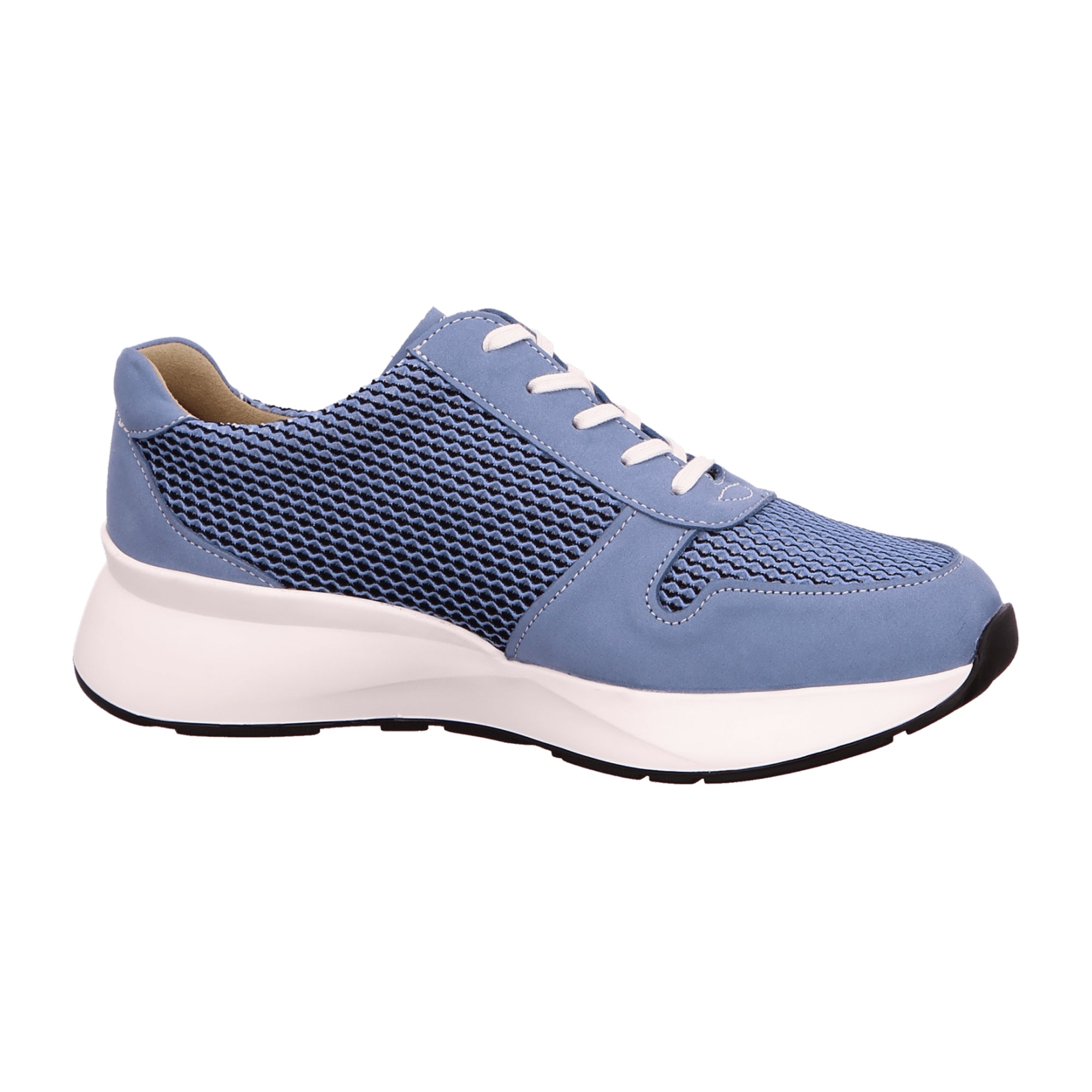 Finn Comfort Leganes Women's Comfort Lace-Up Shoes in Blue/Sky - Flexible & Supportive Footbed