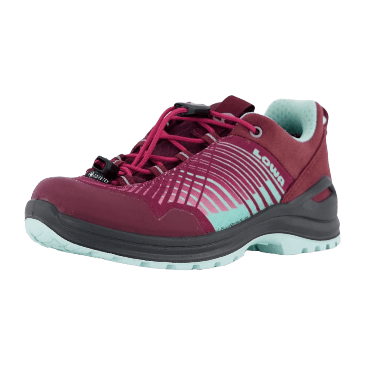 LOWA Carezza GTX LO JR Kids Hiking Shoes Rose Arctic Waterproof
