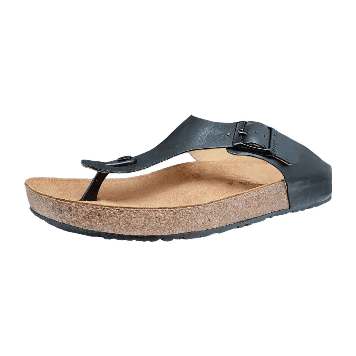HAFLINGER Bio Memphis Women's Sabot - Leather Mules Black