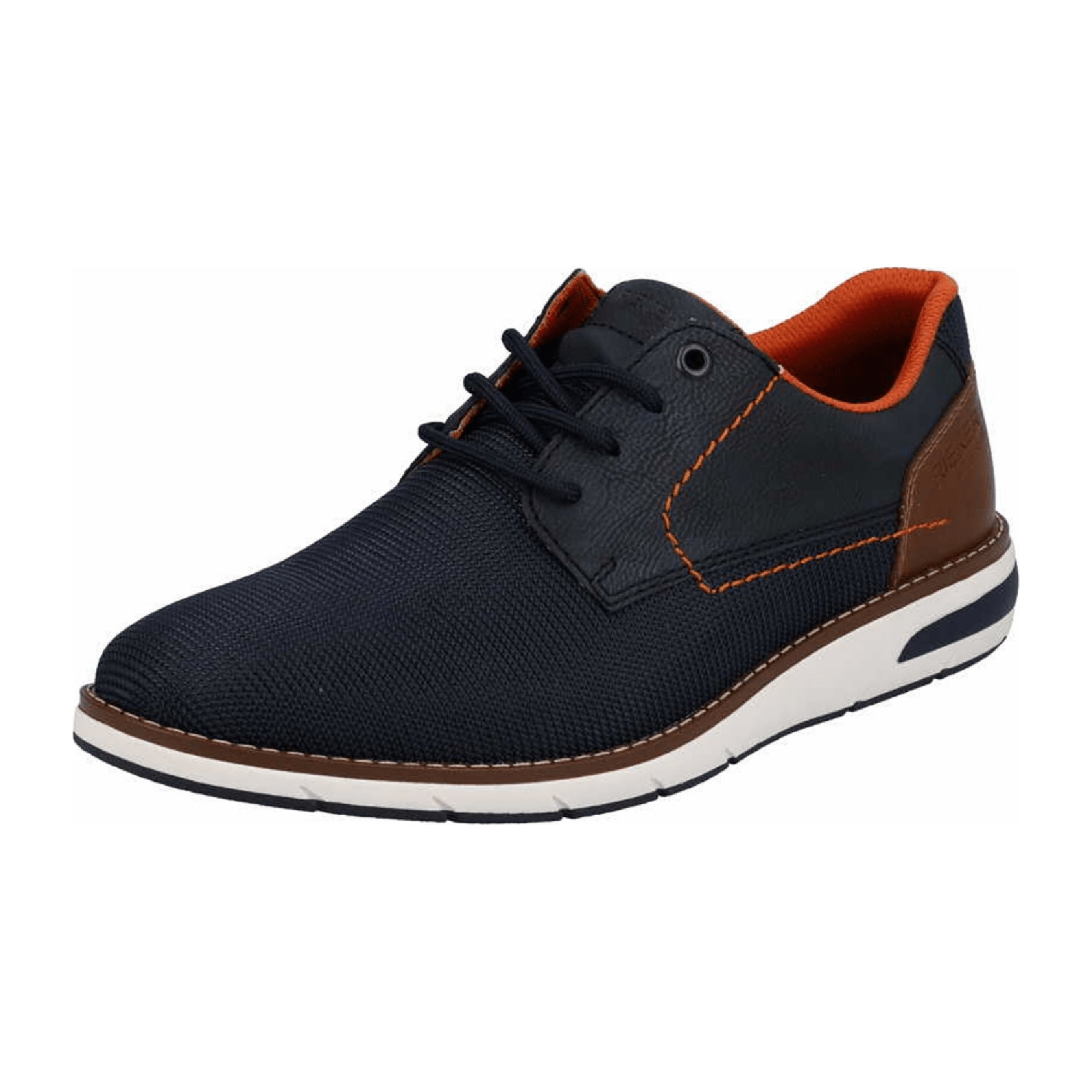 Rieker FSK Men's Blue Lace-Up Casual Shoes Comfortable and Stylish