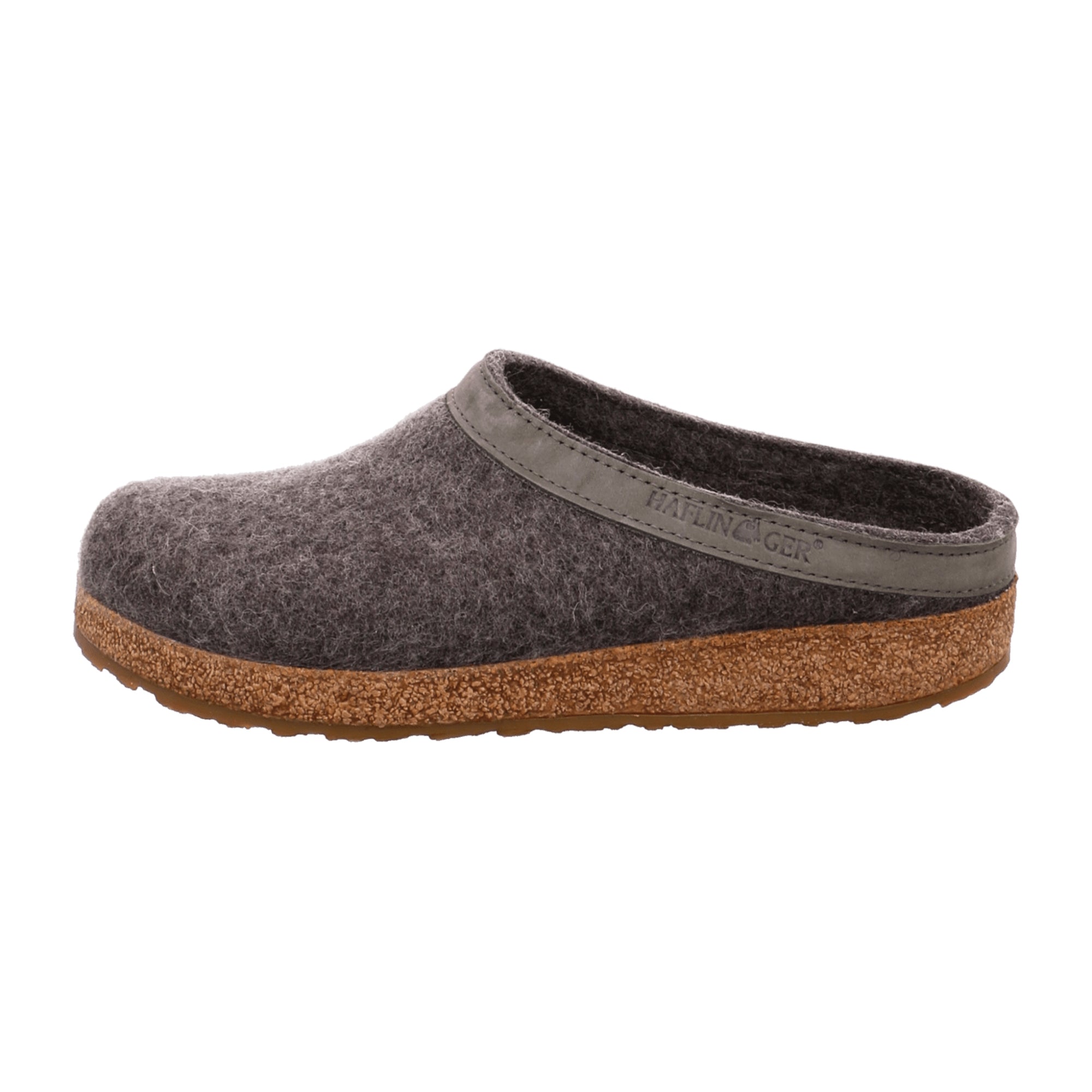 Haflinger Grizzly Torben Men's Slippers - Durable Wool, Stylish Gray
