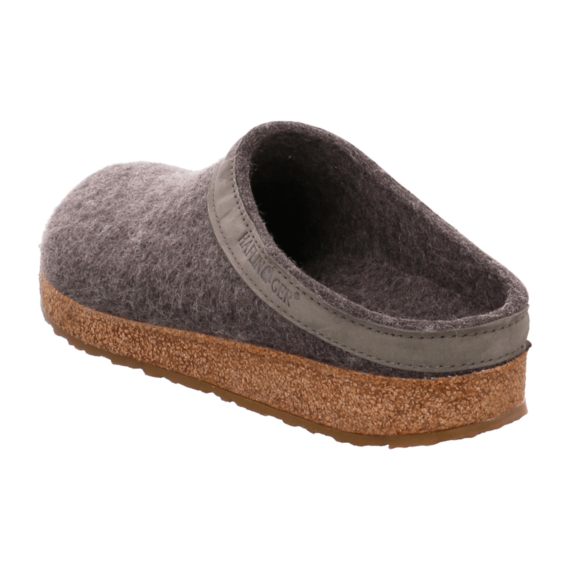Haflinger Grizzly Torben Men's Slippers - Durable Wool, Stylish Gray