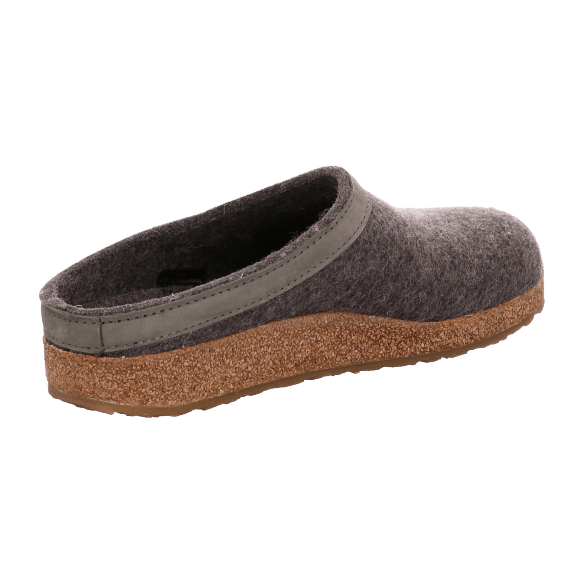 Haflinger Grizzly Torben Men's Slippers - Durable Wool, Stylish Gray