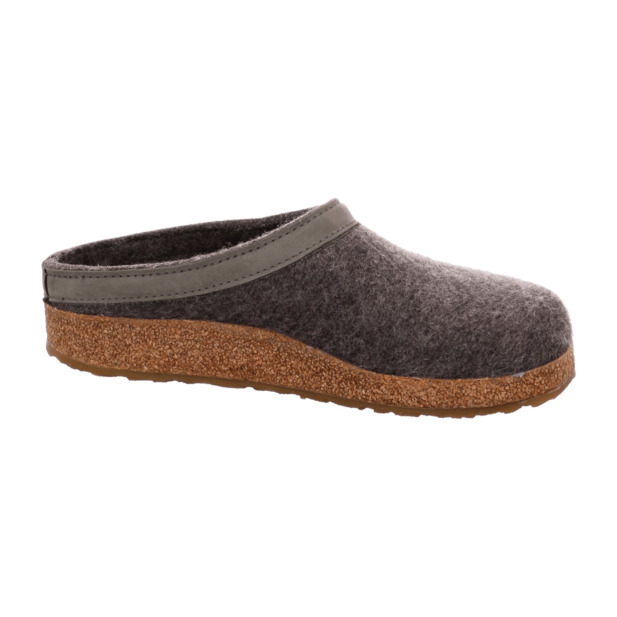Haflinger Grizzly Torben Men's Slippers - Durable Wool, Stylish Gray
