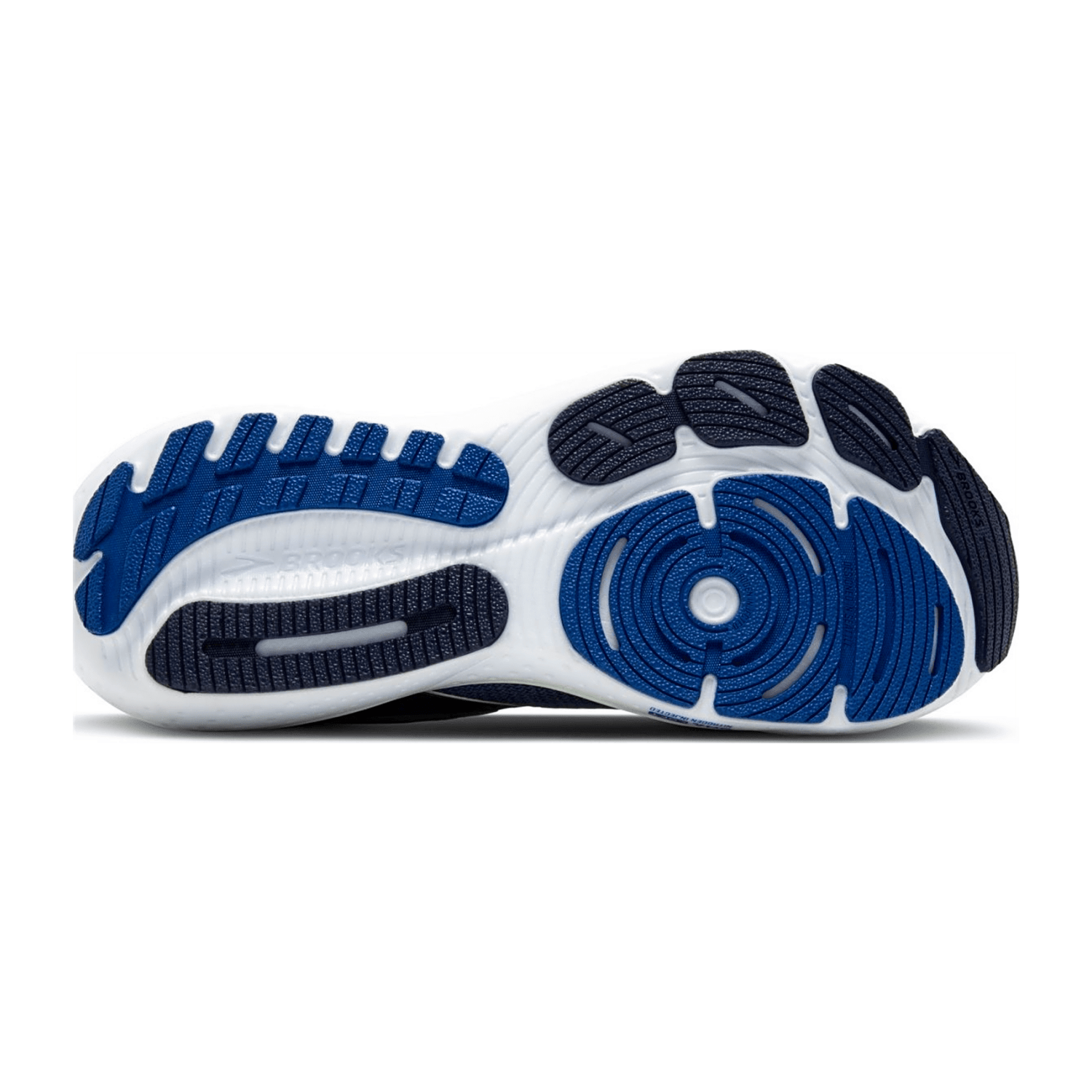 Brooks Glycerin 21 Men's Running Shoes in Peacoat Blue & Lemon Yellow, Textile Upper, Rubber Sole