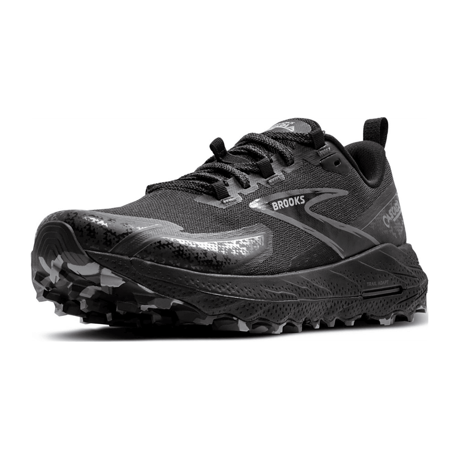 Brooks Cascadia 18 Women's Trail Running Shoes Black Lace-Up