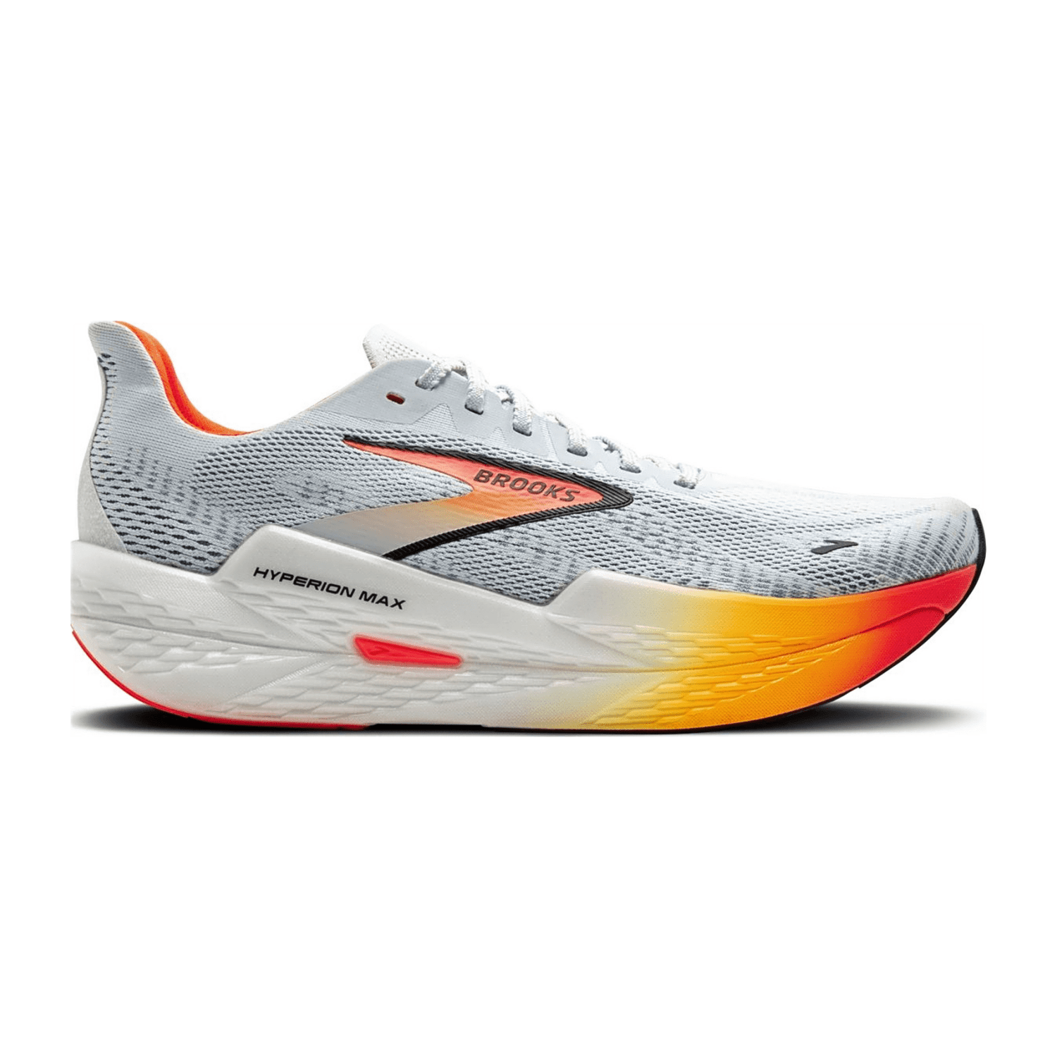 Brooks Men's Hyperion Max 2 Running Shoes, Illusion Coral Black, Synthetic Textile Upper, Rubber Outsole