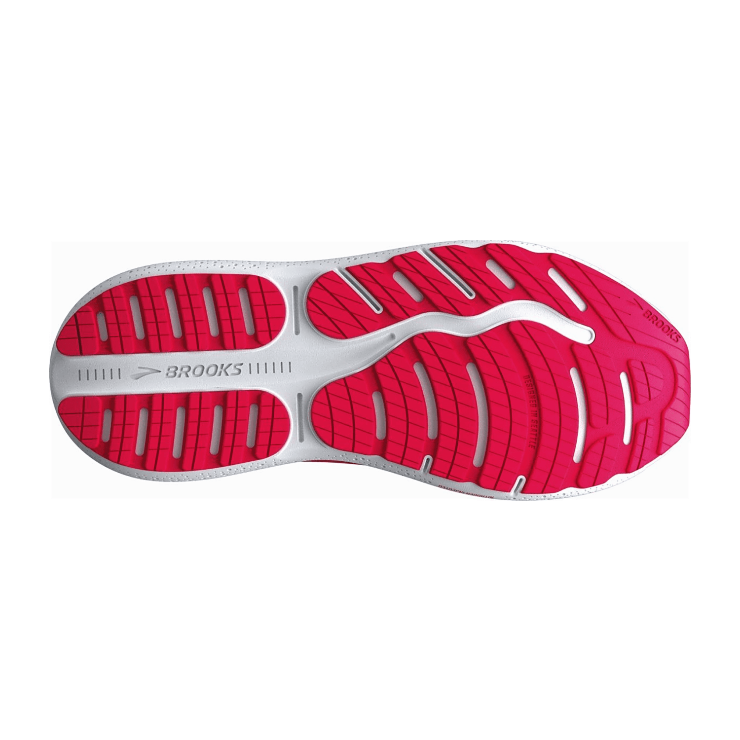 Brooks Ghost Max 2 Women's Running Shoes in Peacoat, True Blue, and Diva Pink