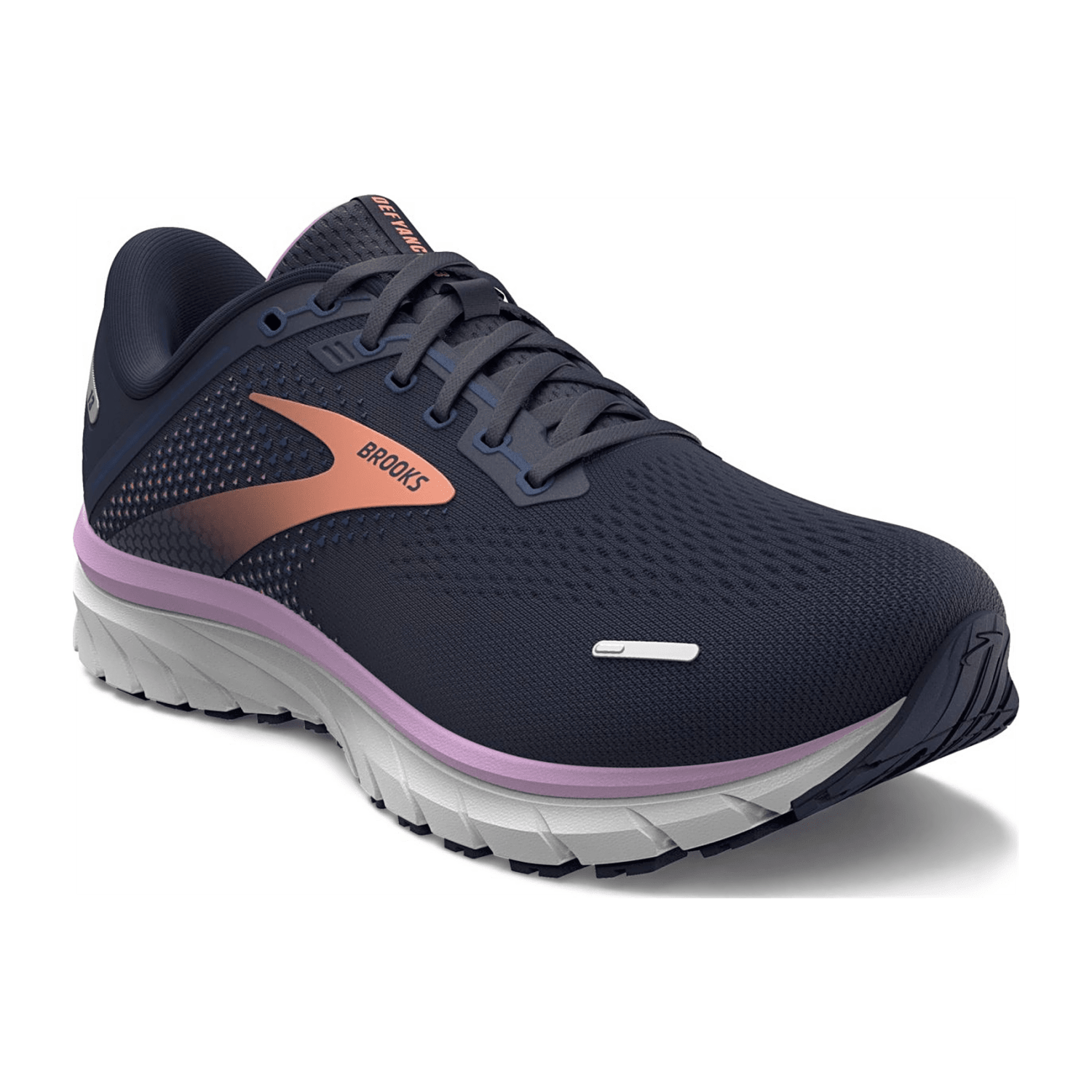 Brooks Defyance 13 Women's Running Shoes - Grey Lace-Up Sneakers with Rubber Sole