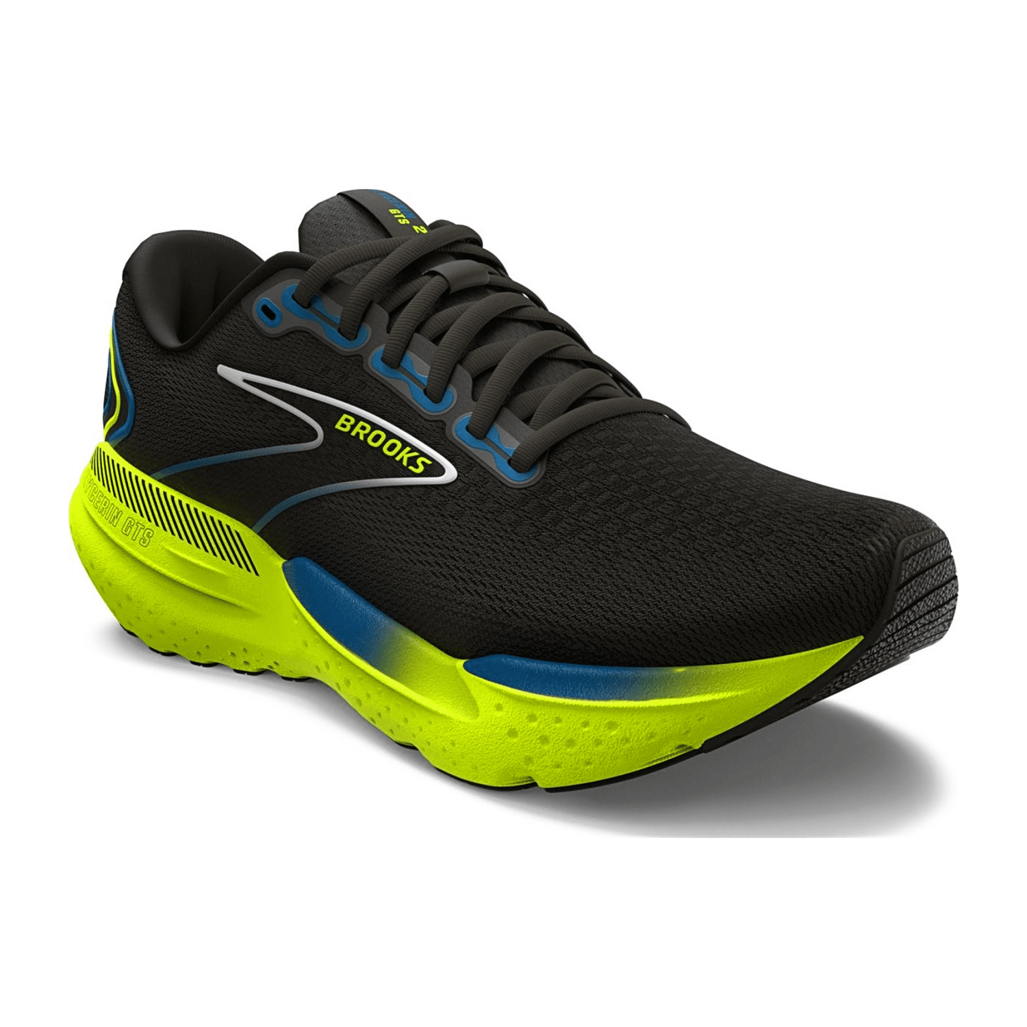 Brooks Glycerin GTS 21 Men's Running Shoes Black Blue Nightlife