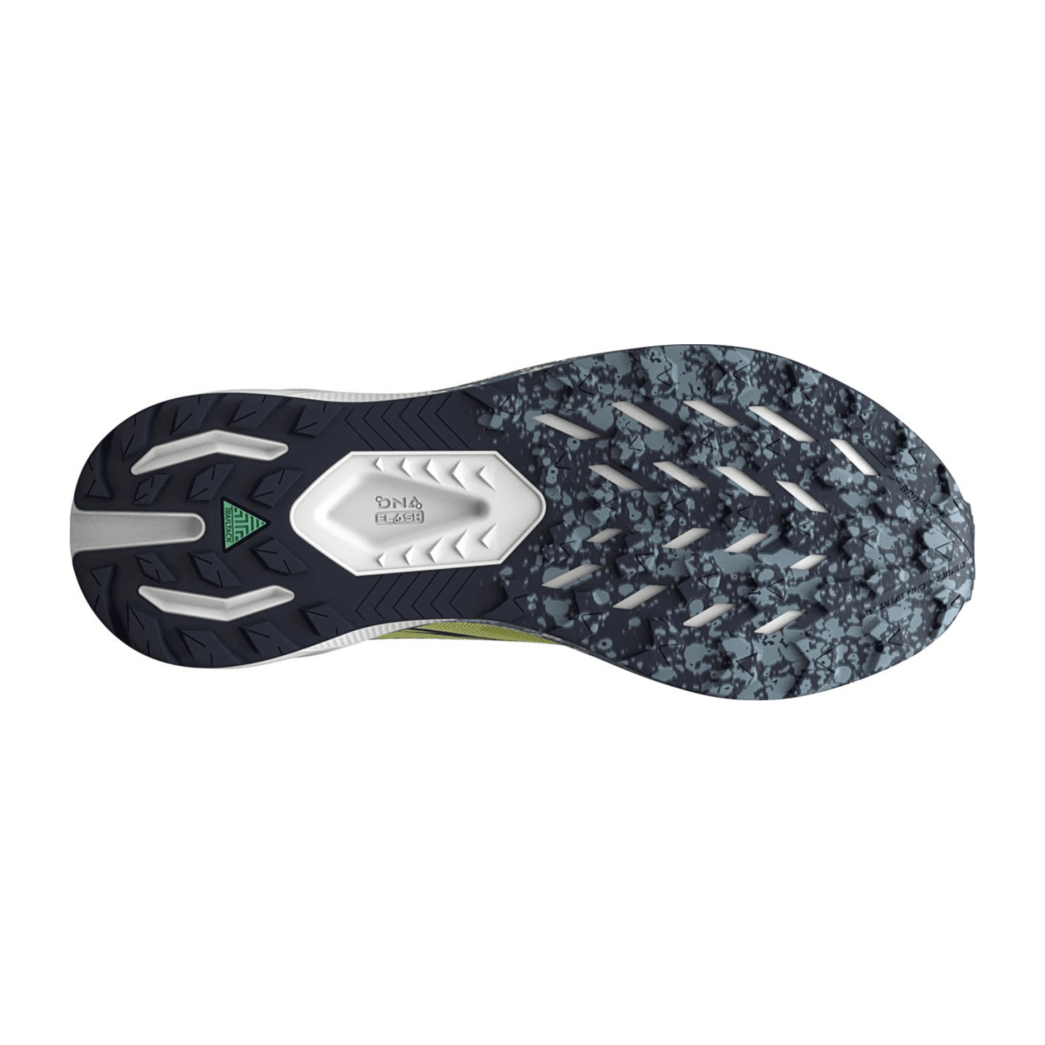 Brooks Catamount 3 Women's Trail Running Shoes in Sunny Lime Peacoat Citadel, Cotton Upper with Rubber Outsole