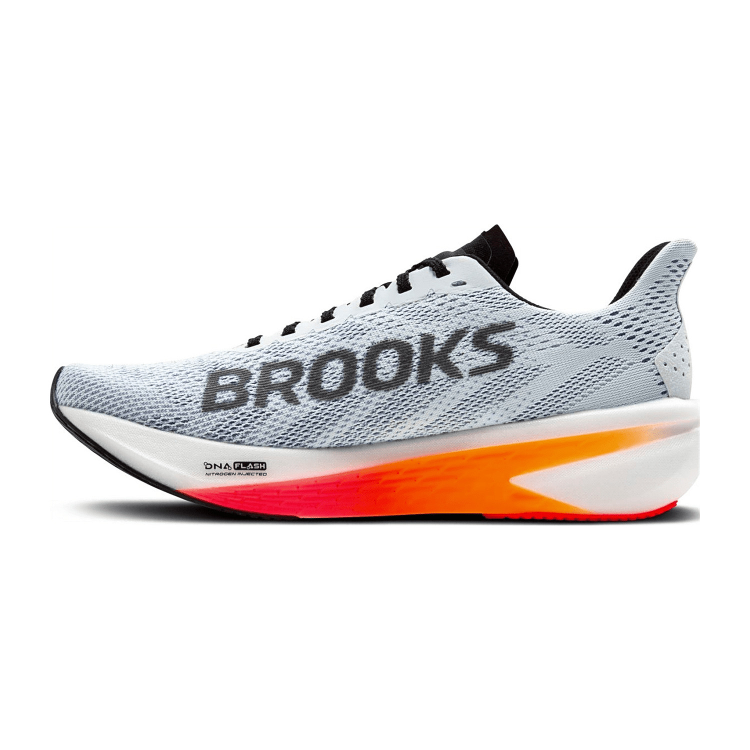 Brooks Men's Hyperion 2 Running Shoes Illusion Coral Black Cotton Rubber Round Toe