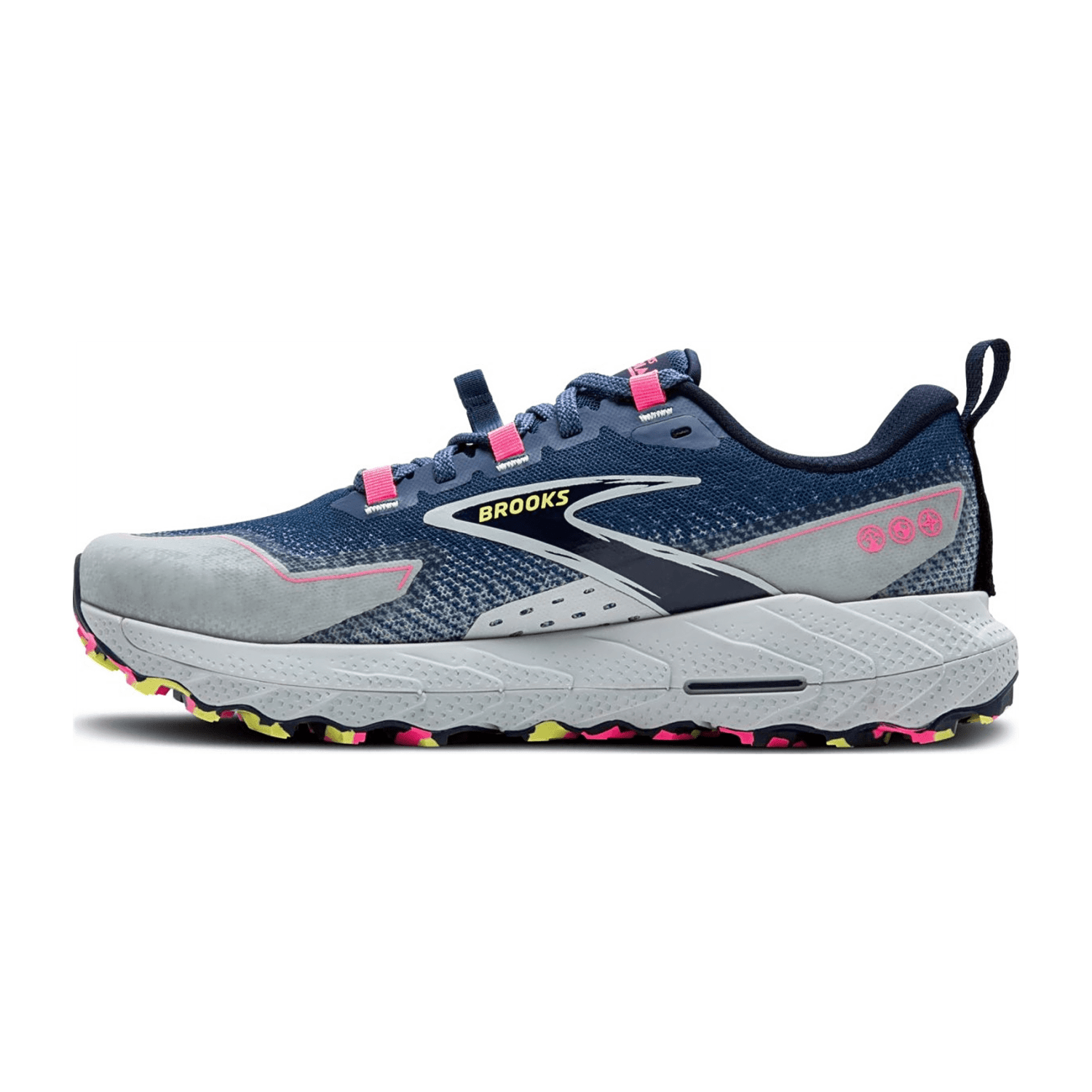 Brooks Cascadia 18 Women's Trail Running Shoes - Grey - Synthetic & Mesh Upper - Lace-Up Closure