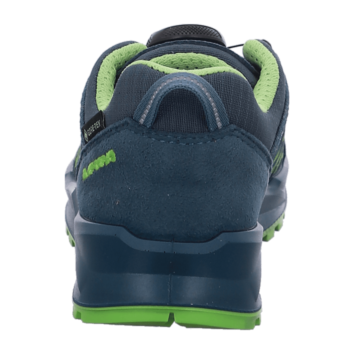 LOWA FERROX GTX LO JR Kids Trekking Shoes Petrol Limone Waterproof