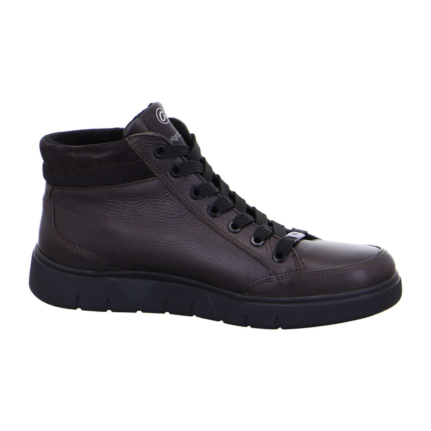 ARA Rom Lace-Up Ankle Boot for Women - Red Smooth Leather Lace-Up Sneaker Bootie