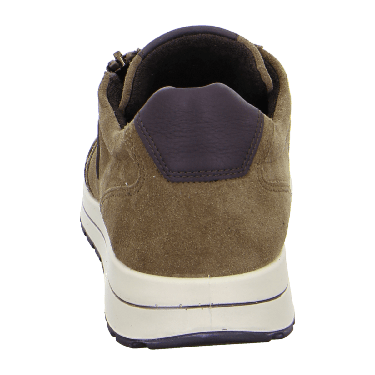 ARA MATTEO Men's Velour Leather Sneakers in Beige with Lace-Up Closure