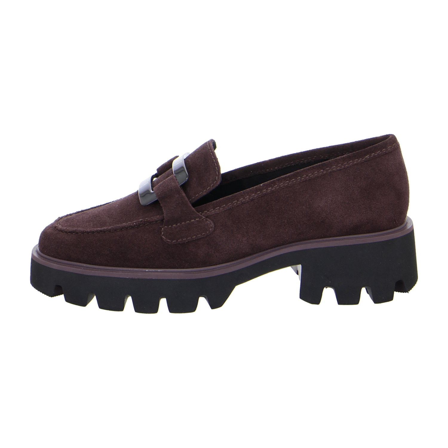 ARA Women's Velvet Leather Oxford Slippers in Red with Round Toe and Leather Lining