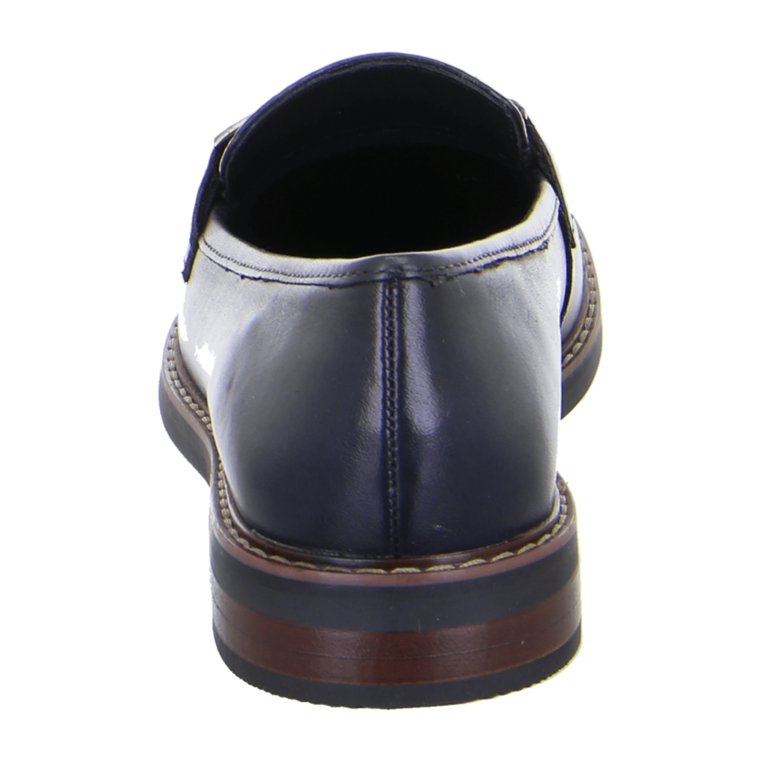 ARA Kent Slipper for Women in Black Smooth Leather with Leather Lining and Round Toe