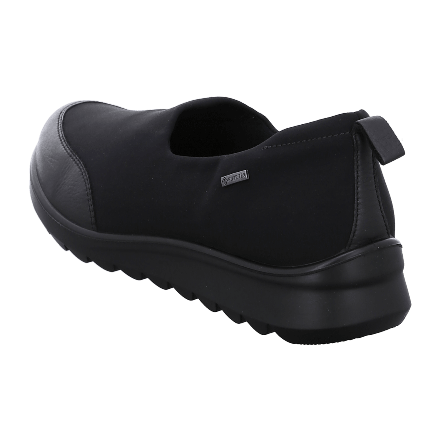 ARA Women's Toronto Leather Slip-On Loafers in Black with Removable Insole