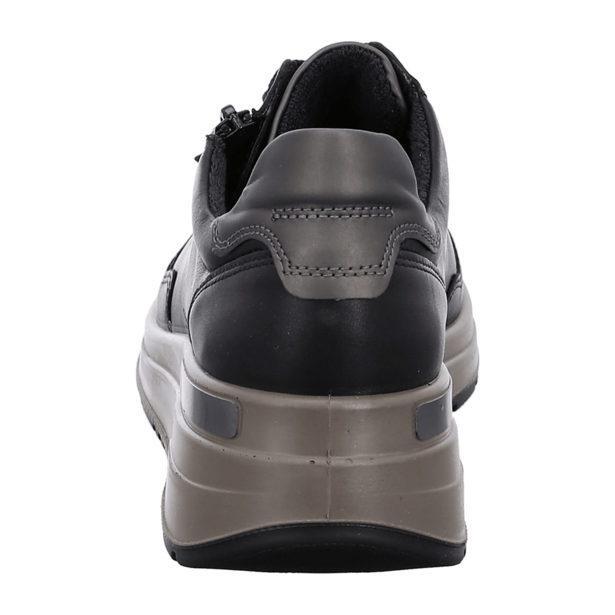 ARA Garda Women's Sneakers in Black Smooth Leather with Lace-Up Closure and Textile Lining - Bartel-Shop