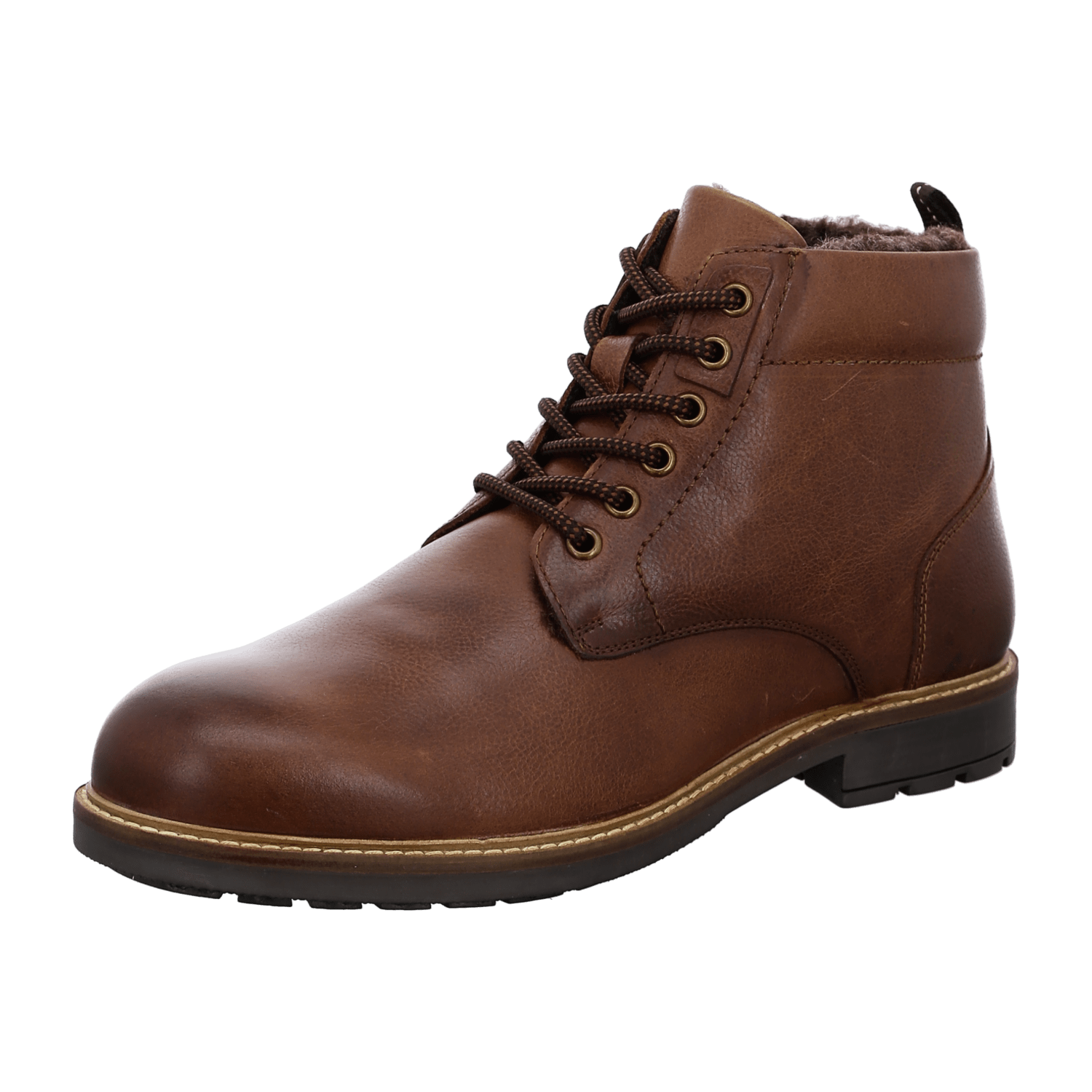 Ara Toledo Men's Classic Brown Smooth Leather Derby Shoes