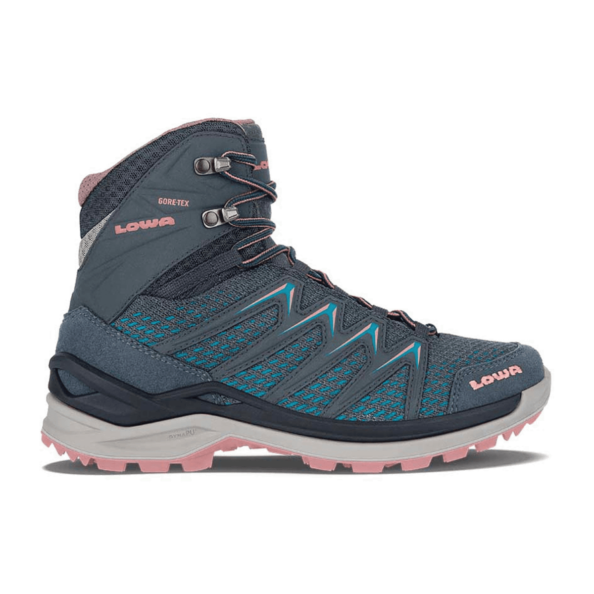 LOWA Innox Pro GTX Mid Women's Trekking Boots Blue Rose Waterproof