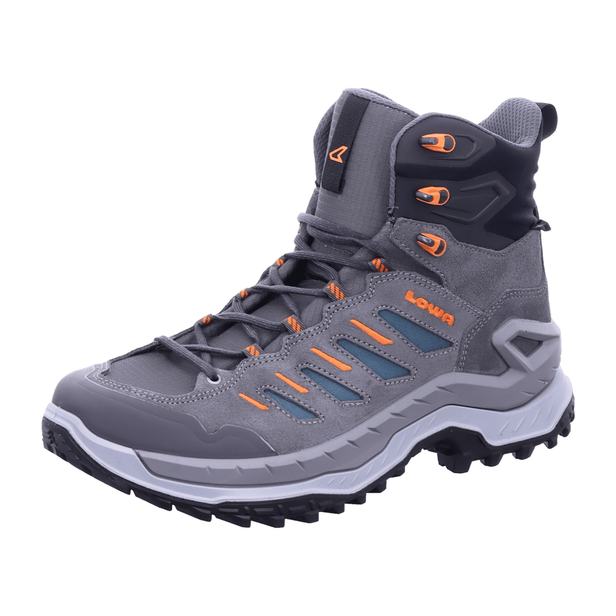 LOWA INNOVO GTX MID Men's Trekking Boots Grey Petrol Leather Waterproof
