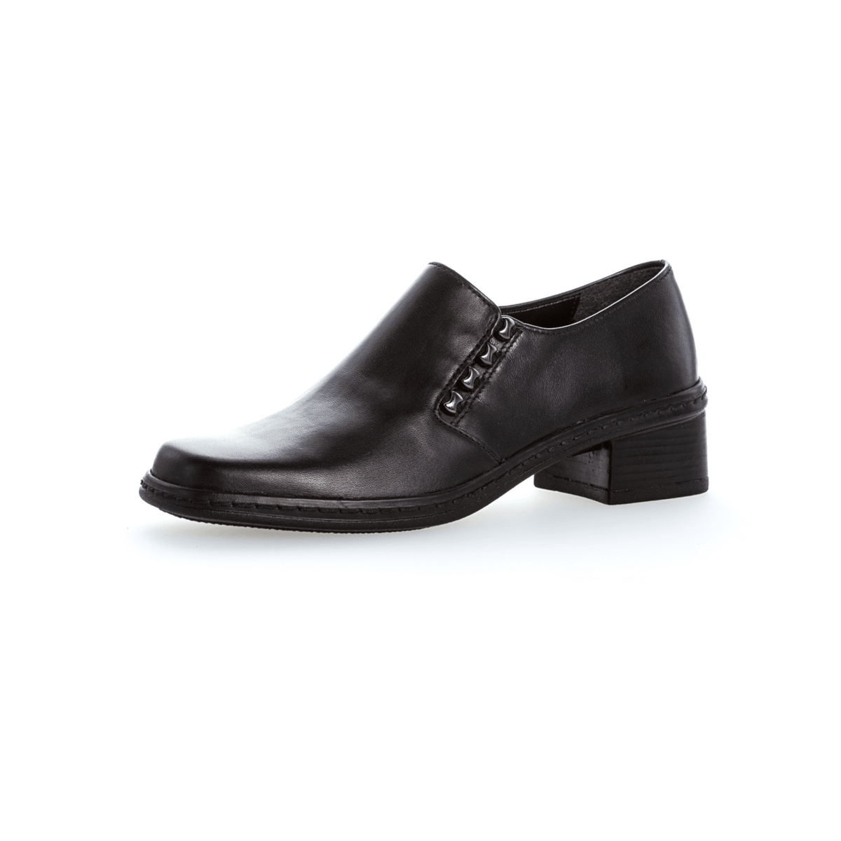 Gabor Sport Women's Loafers Black Leather - Moccasins