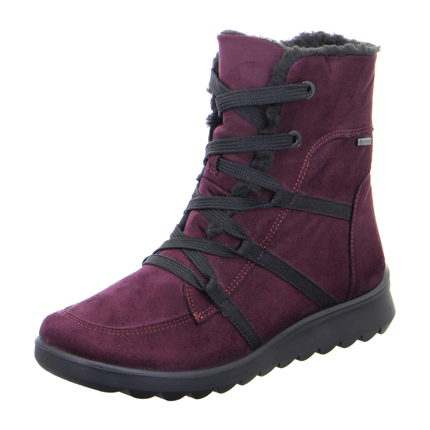 ARA Women's Toronto Boots Red with Zipper Classic Textile Boots with Round Toe - Bartel-Shop