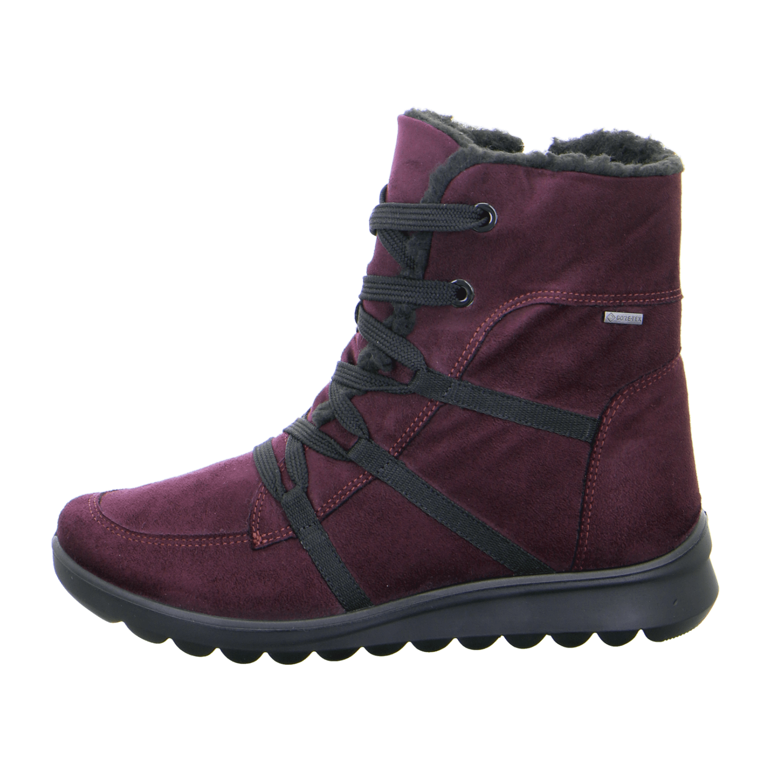 ARA Women's Toronto Boots Red with Zipper Classic Textile Boots with Round Toe - Bartel-Shop