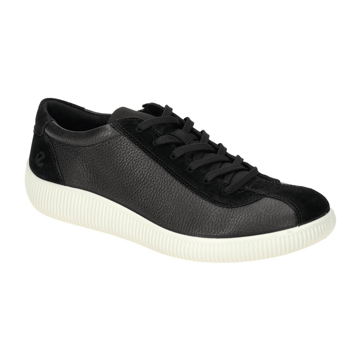 ECCO Men's Soft Zero Lace-Up Sneakers Black Leather