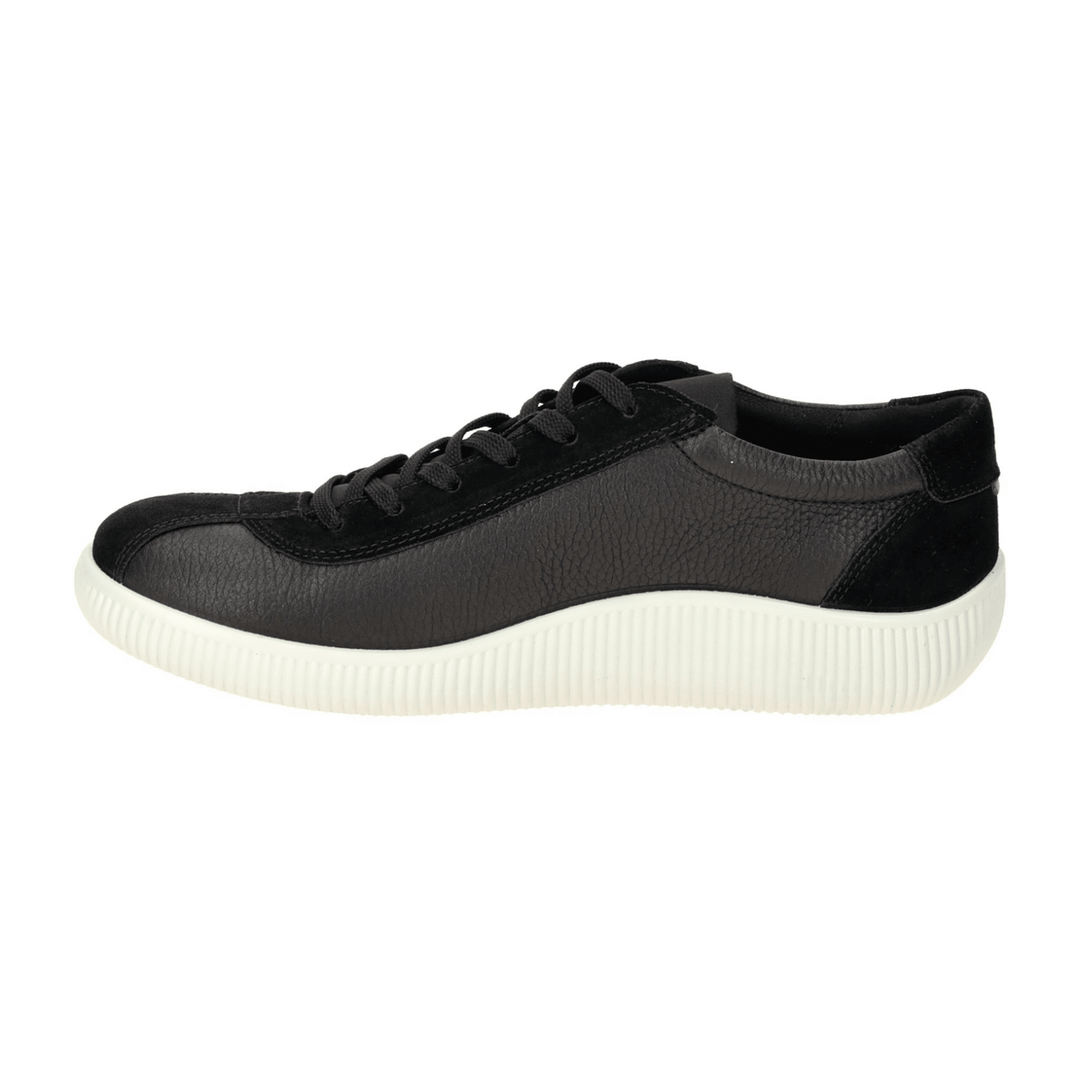 ECCO Men's Soft Zero Lace-Up Sneakers Black Leather