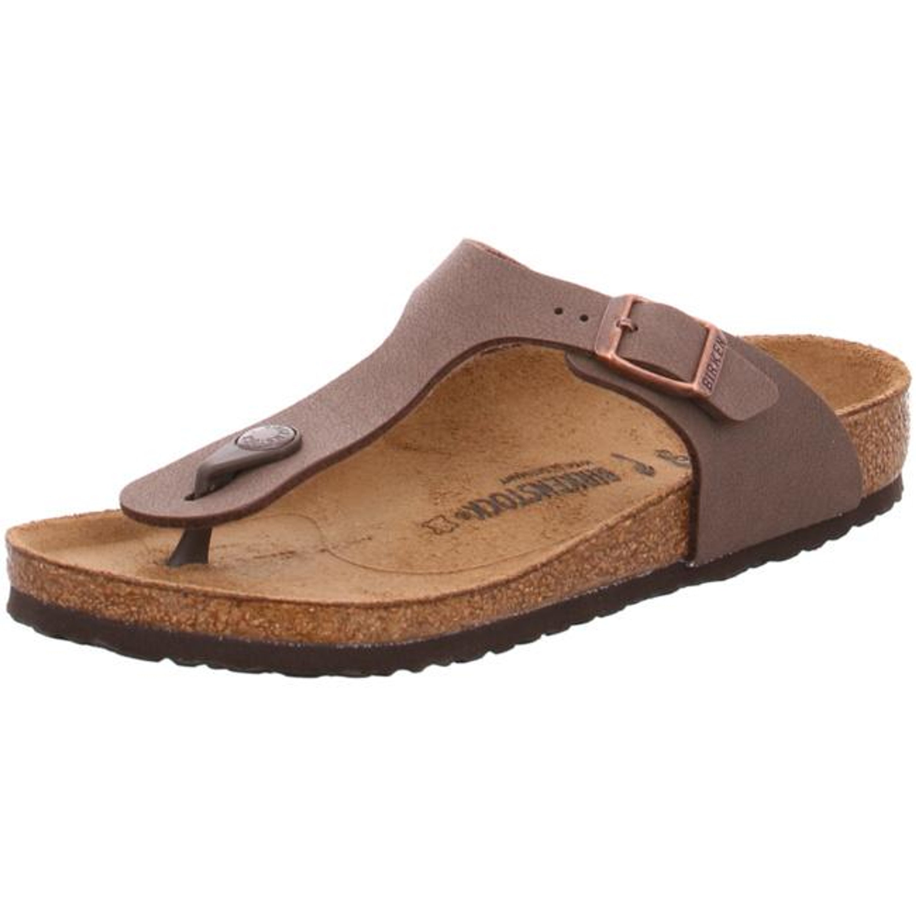Birkenstock Gizeh Kids Mocca Nubuck Leather Birko Flor Sandals Flip Flops narrow - Bartel-Shop