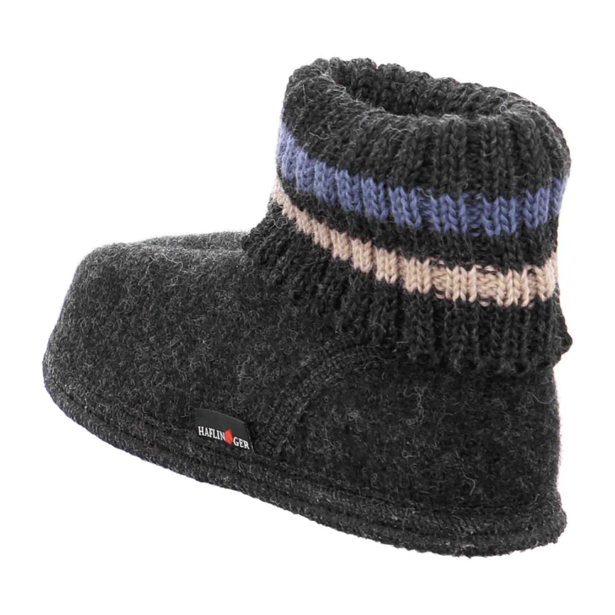 Haflinger Boys' Slippers - Stylish & Durable Grey Children's Footwear