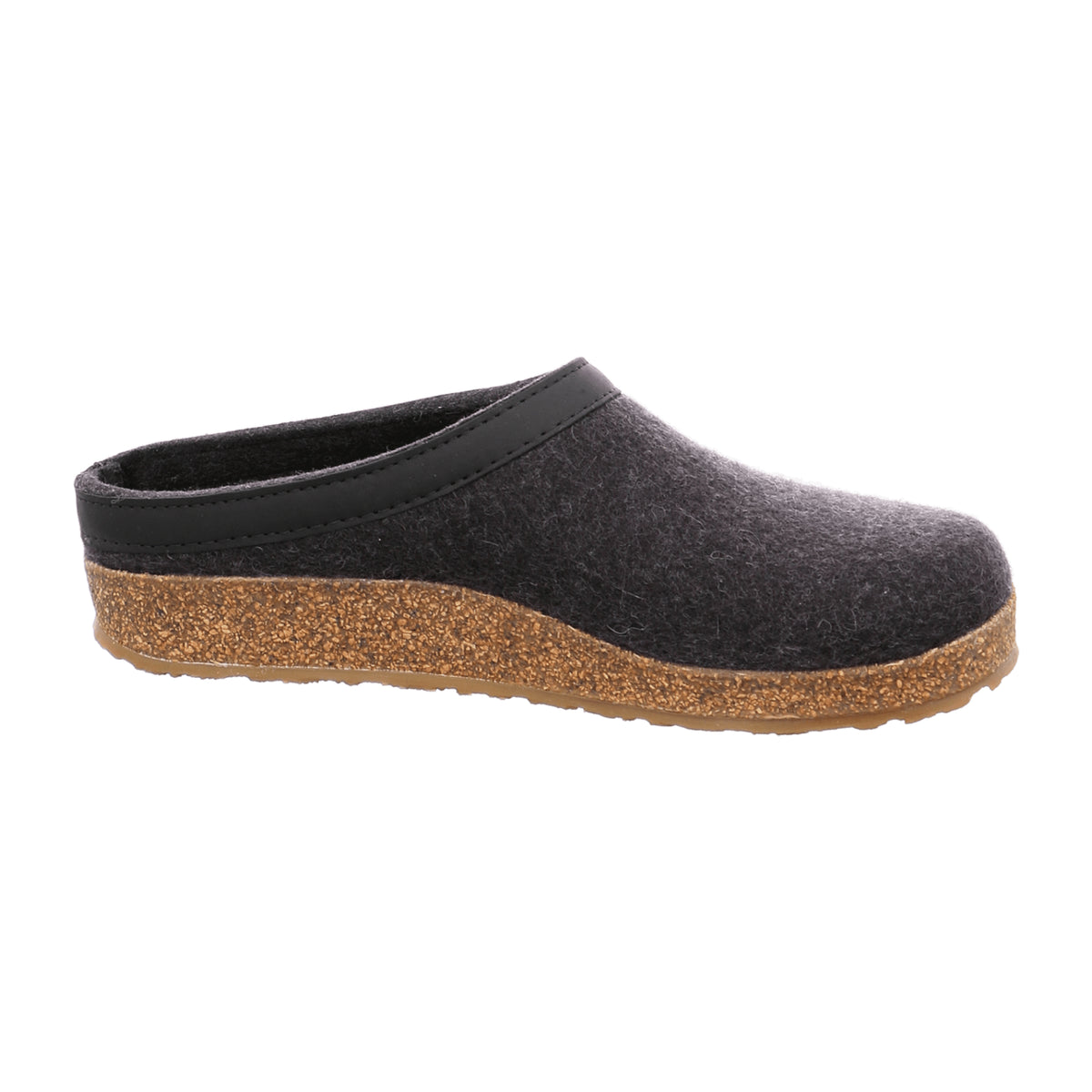 Haflinger Grizzly Torben Men's Slippers, Grey - Comfortable & Durable Wool Clogs - Bartel-Shop