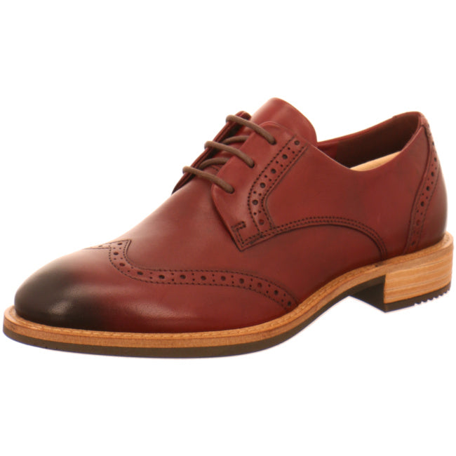 Ecco elegant lace-up shoes for women red - Bartel-Shop