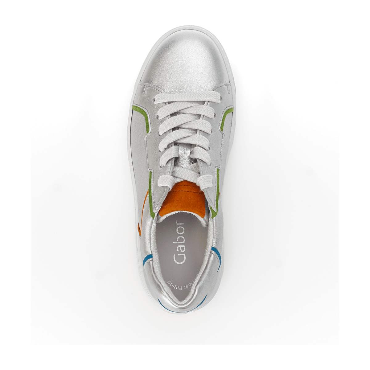 Gabor Women's Low-Top Trainers - Smooth Leather Sneakers with Exchangeable Footbed