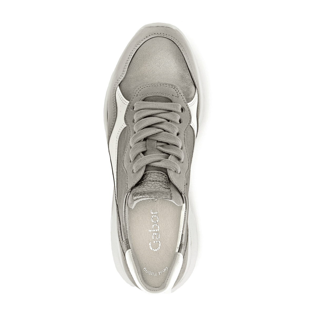 Gabor City Women's Silver Nappa Sneaker