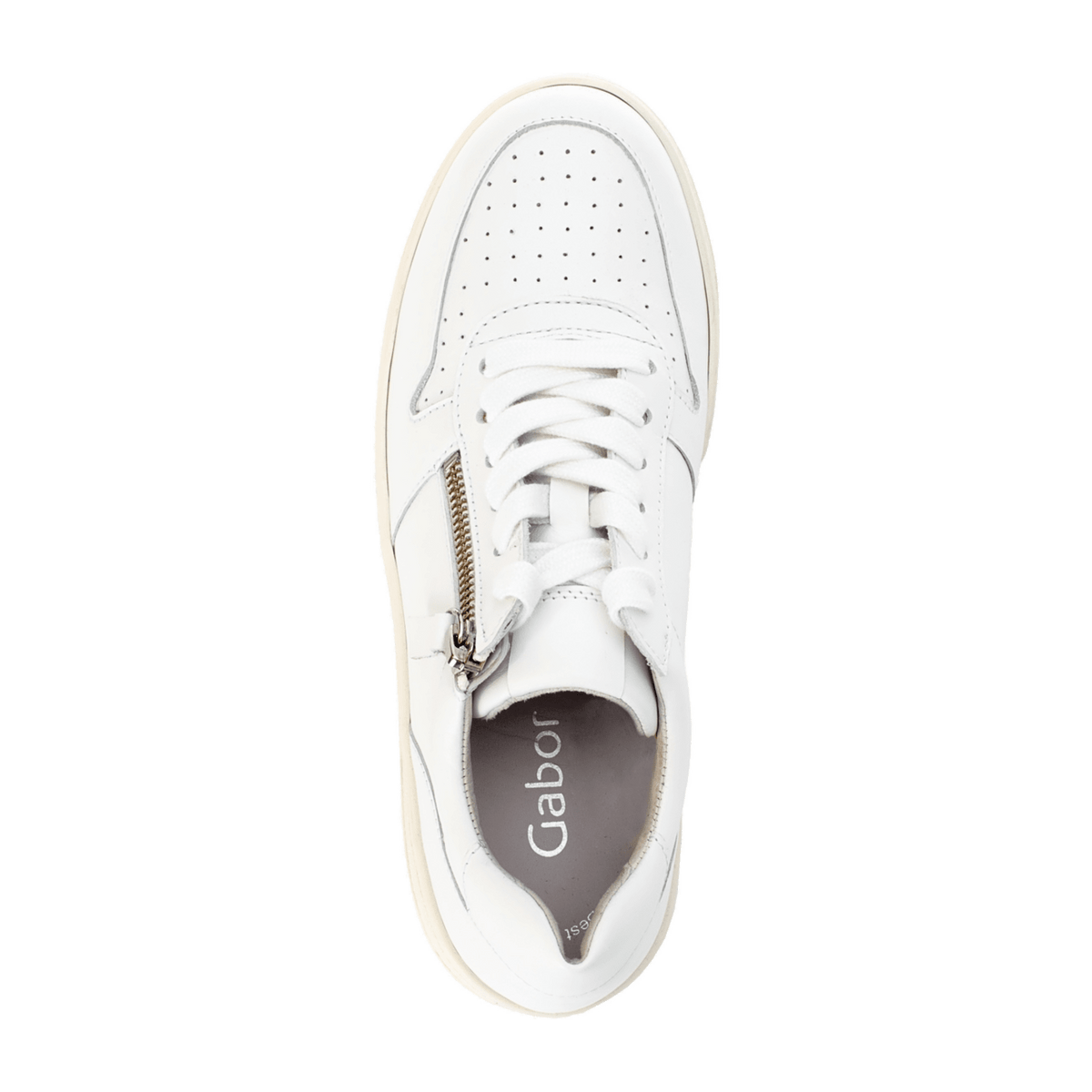 Gabor Women's Low-Top Sneakers White with Removable Insole